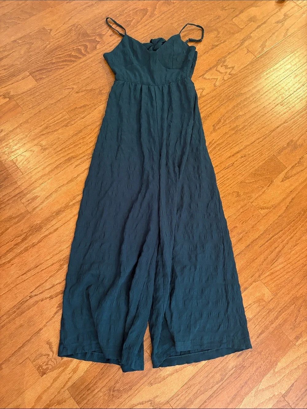 Jumpsuit size Xl 100% polyester, dark turquoise